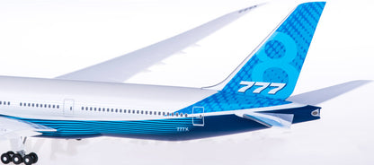 1:200 35CM Hogan BOEING 777-8X Passenger Airplane ABS Plastic Aircraft Model