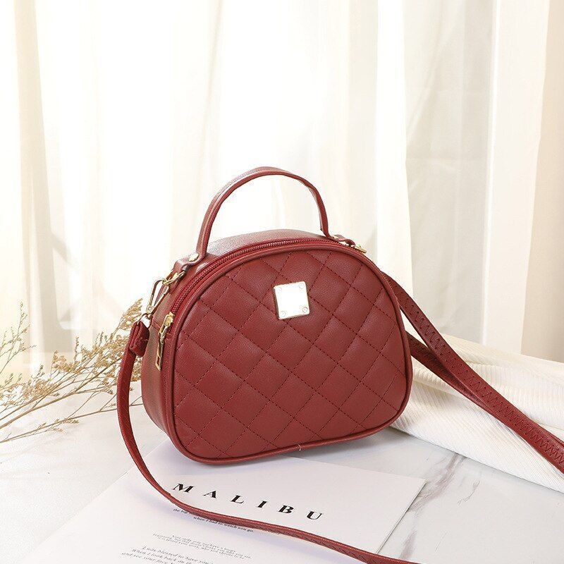 Crossbody Bags Synthetic Leather Embroidered Shoulder Purse Handbags Bucket Bag