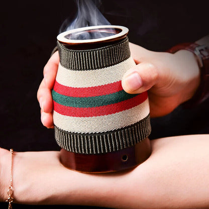Hand Holding Moxibustion Scraping Pot Ceramic Material Moxa Stick Burner Cup 艾灸罐