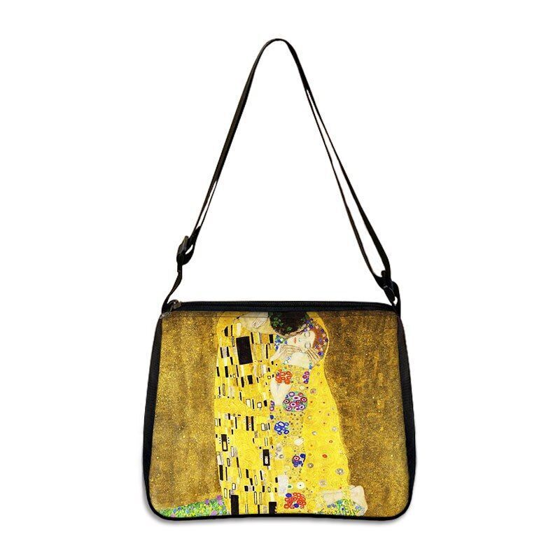 Famous Paintings Handbag Women Shoulder Bags Shopping Bag Canvas Pouch Zipper