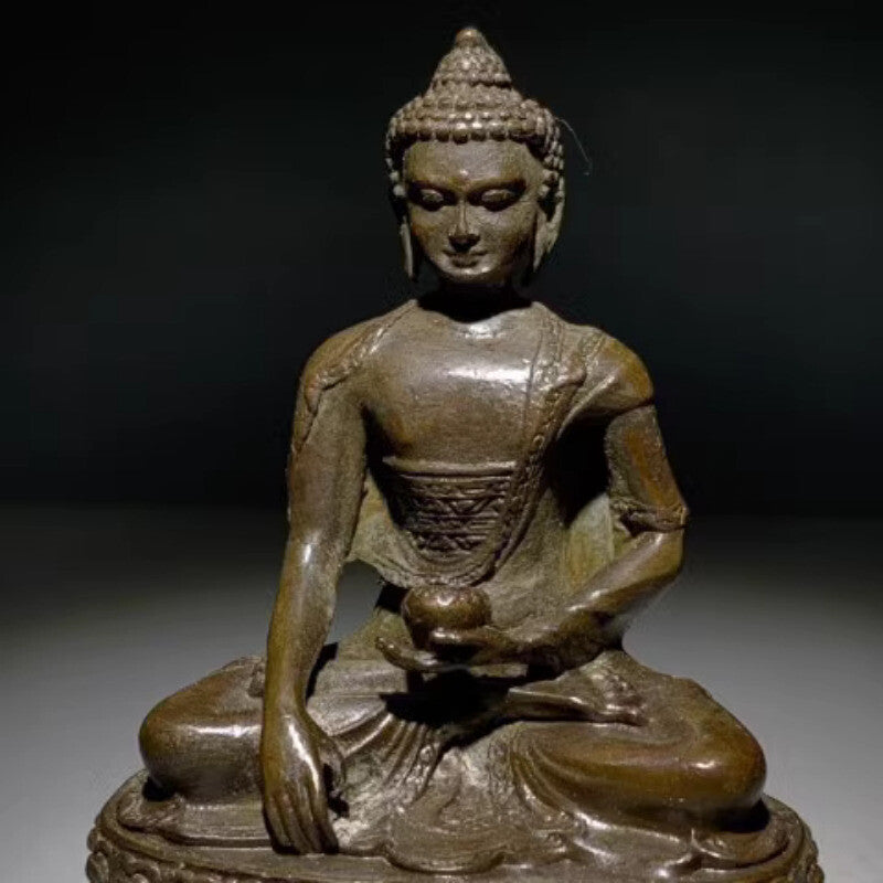 Medicine Buddha Purple Copper Sitting Lotus, Shakyamuni Buddha Statue Collection