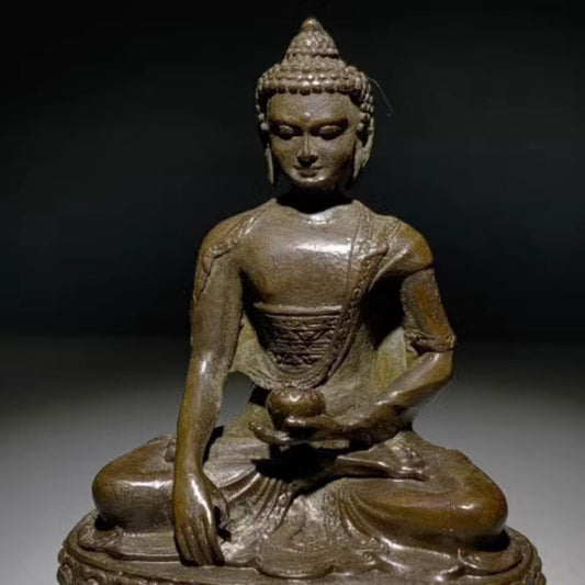 Medicine Buddha Purple Copper Sitting Lotus, Shakyamuni Buddha Statue Collection