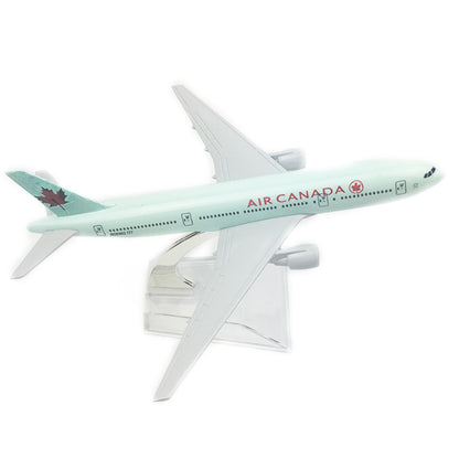 16cm Air Canada B777 Airplane Model 1:400 Simulation Aircraft Airliner Ornaments