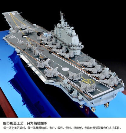 1:350 96CM China Navy Liaoning Aircraft Carrier 16 Warship Diecast Vessel Model