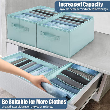 6/7/9 Grids Storage Bag Clothes Jeans Pants Drawer Organizer Wardrobe Boxes AU