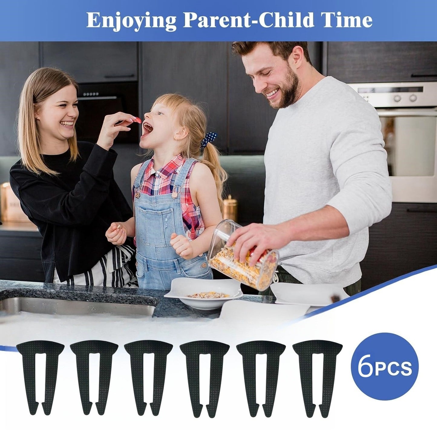 6 Pack Childproof Gas Stove Knob Locks, Silicone Protective Stove Knob Lock Set