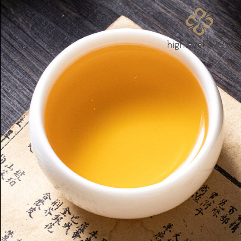 250g Raw Puer Tea Brick Golden Leaf Yunnan Compressed Aged Old Leaf Tea