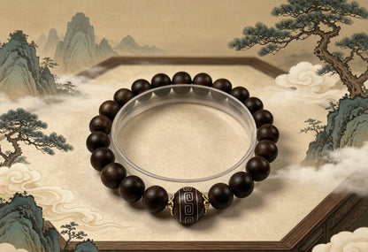 8mm Chinese Natural Eaglewood Handmade Exquisite Bracelets 31270