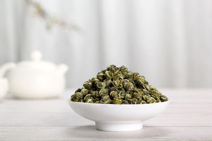 NEW 100% Organic High Quality King Grade Jasmine Dragon Pearl Chinese Green Tea