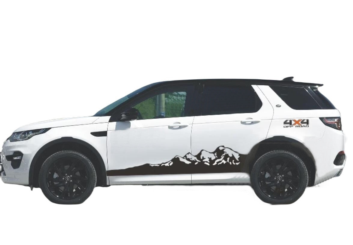 Mountain Graphics Car Sticker For Land Rover All Models Side Skirt Stripe Decals