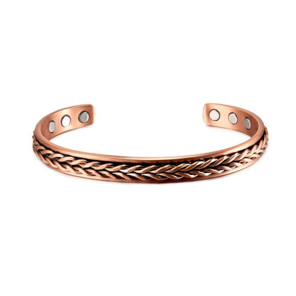 Women Healing Bracelet Tibetan Pure Copper Magnetic Men Fashion Jewelry Bangles