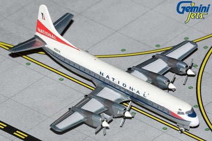 1:400 GeminiJets NATIONAL Lockheed L-188A Passenger Airplane Diecast Plane Model