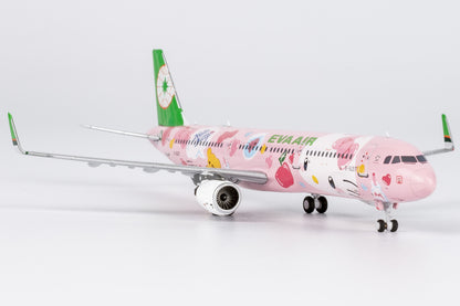 1:400 NGmodels EVA Air Airbus A321B-16217 Passenger Airplane Diecast Plane Model