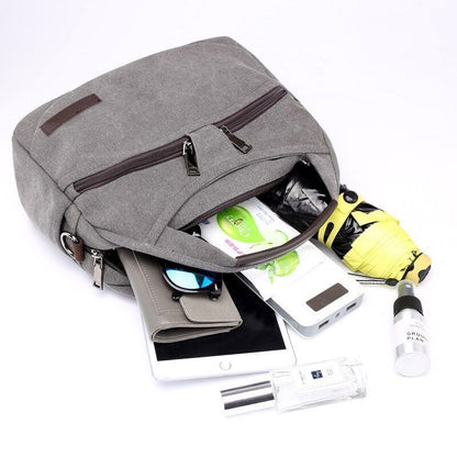 Small Tote Bag Shoulder Canvas Handbag Crossbody Purse Retro Messenger Bag Pouch