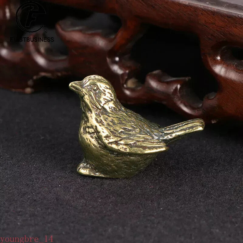 Bronze Statue Tea Pet Table Home Decoration Retro Craft Handmade Gift Collection