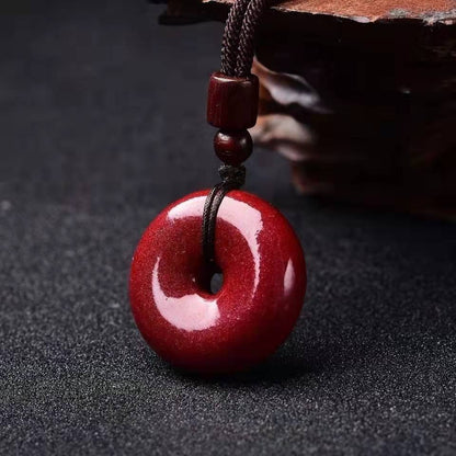 Natural Raw Ore Content Purple Gold Sand Vermilion Sand Safety Buckle