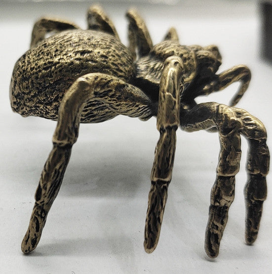 Home decor Desk decor Animal statue gift Brass spider statue