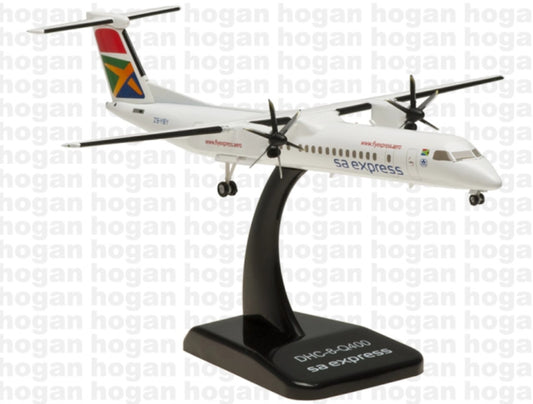 1:200 Hogan Sa Express Bombardier Dash8-400 Airplane ABS Plastic Plane Model