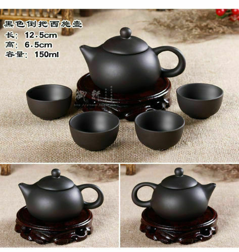 Rare! Yixing xishi handmade tea pot zisha purple clay teapot zi ni 150ml+4 cup