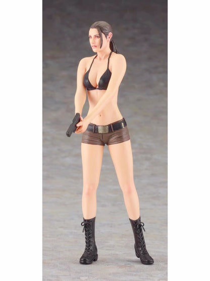 1/12 resin figure model kit Sexy Beauty Gunner Unassembled Unpainted