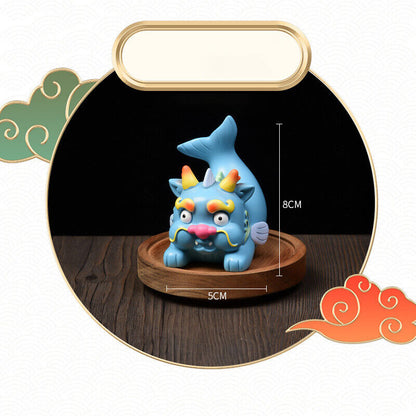 2024 Chinese Zodiac Dragon Resin Statue Year Gift Home Car Mascot Decor Ornament