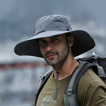 Bucket Hat Cowboy Summer Fishing Hiking Beach Waterproof Sun-proof Anti-UV Cap
