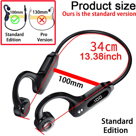 Bluetooth 5.3 Bone Conduction Headphones Wireless Outdoor Sport Headset Earbuds