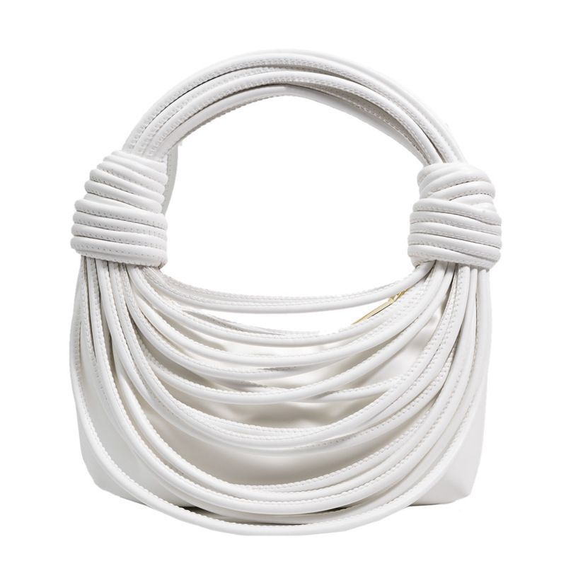 Shoulder Bags Stylish Line Knotted Handle Handbag Purse Synthetic Crossbody Bag