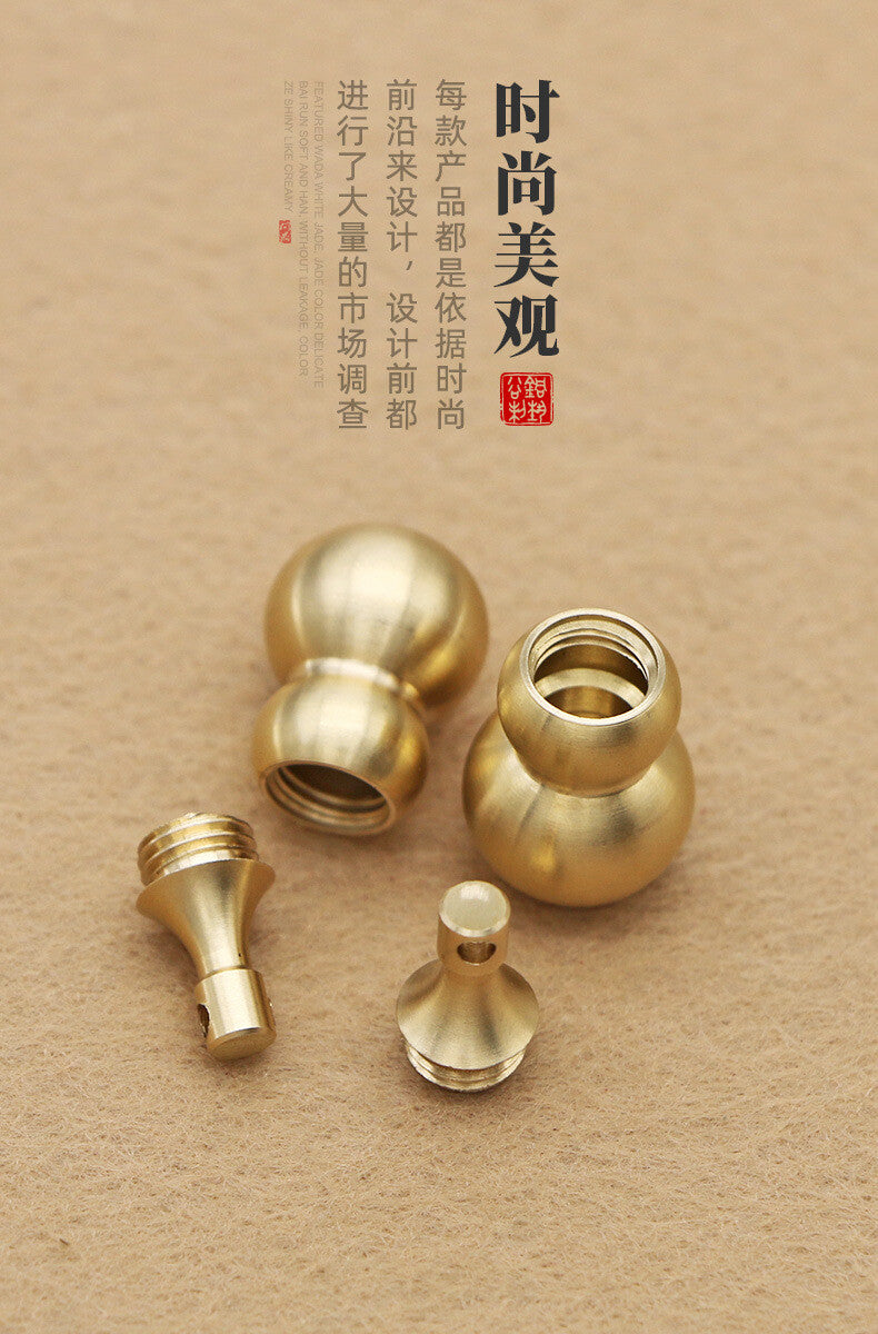 New Brass gourd waterproof pill box bottle case Pendant keychain Necklace Gifts