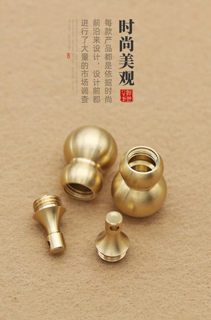 New Brass gourd waterproof pill box bottle case Pendant keychain Necklace Gifts