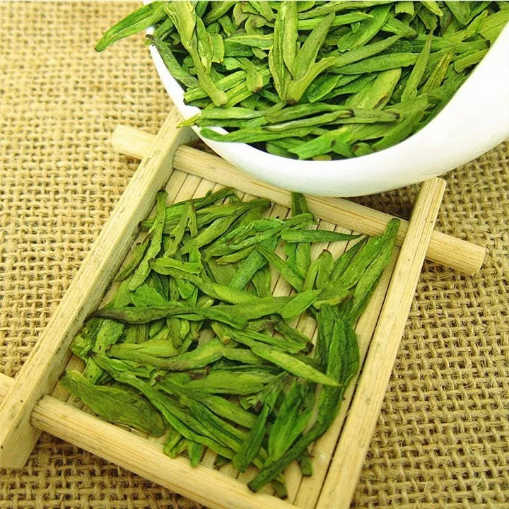 500g TOP White Dragon Well Green Tea, Bai Cha Long Jing Organic Anji Lung Ching