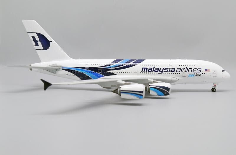 1:200 37CM JC Wings Malaysia Airlines AIRBUS A380 Passenger Plane Diecast Model