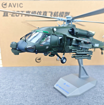 1:40 47CM AVIC Z-20T Armed Helicopter Plane Diecast Military Aircraft Model