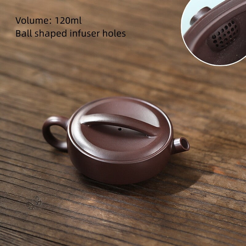 Full Handmade Tea Pot Hand Carved Real Yixing Zisha Clay Master Pot Big Mouth