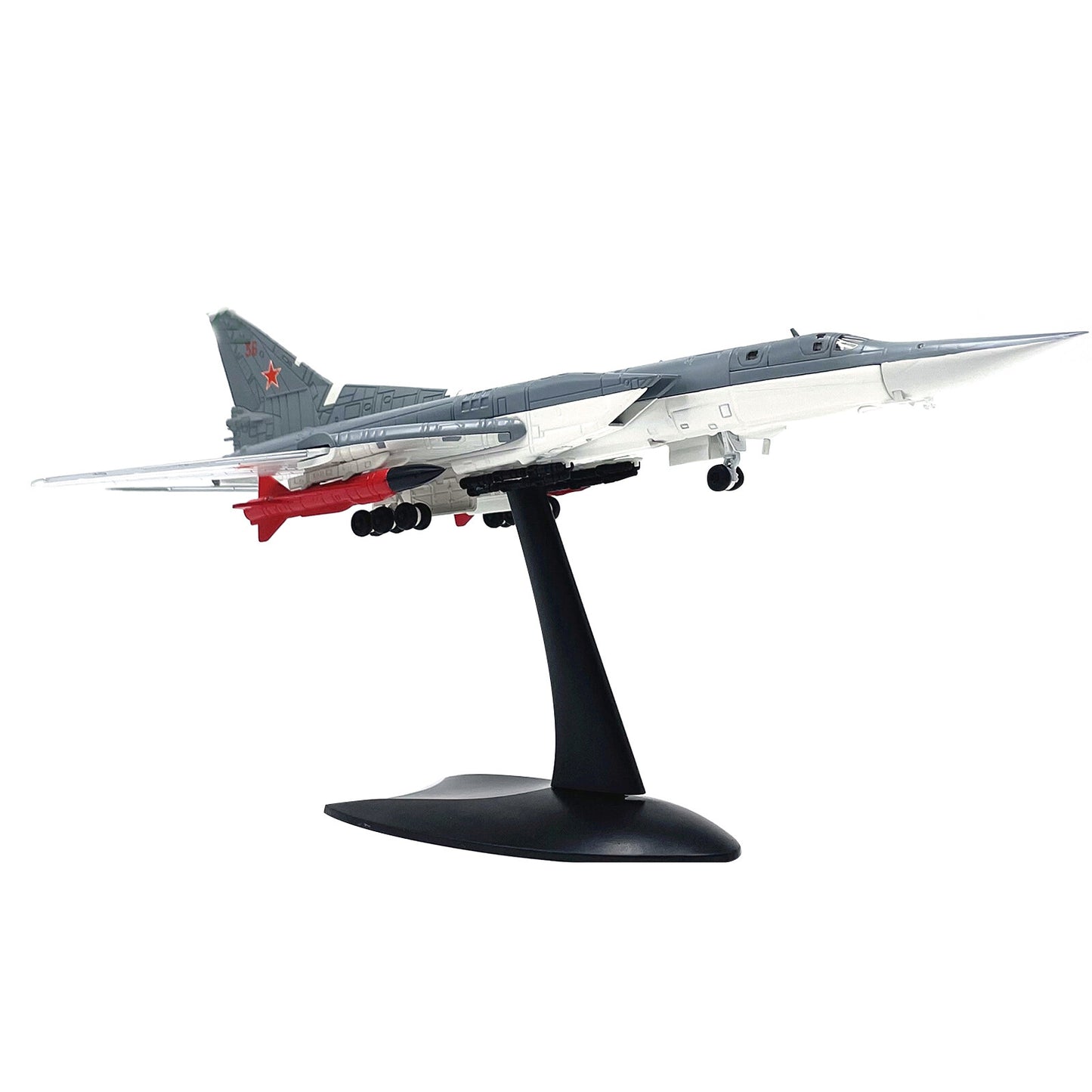 1:144 Russian TU-22M3 Backfire Bomber Alloy Aircraft Diecast Model With Stand