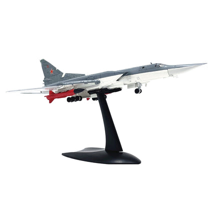 1:144 Russian TU-22M3 Backfire Bomber Alloy Aircraft Diecast Model With Stand