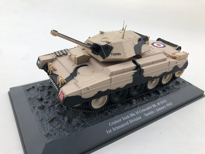 IXO 1/43 Mk.III WWII British Crusader Cuiser A15 Military Tank Model Ornaments