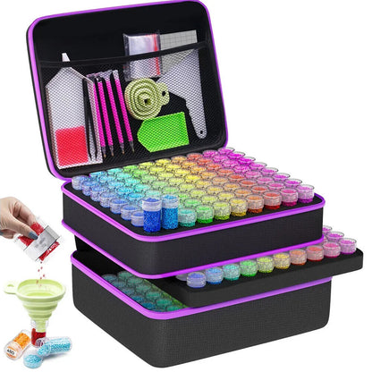 Diamond Painting Storage Boxes, 240 Slots Bead Storage 5D Diamond Art Tools Kits