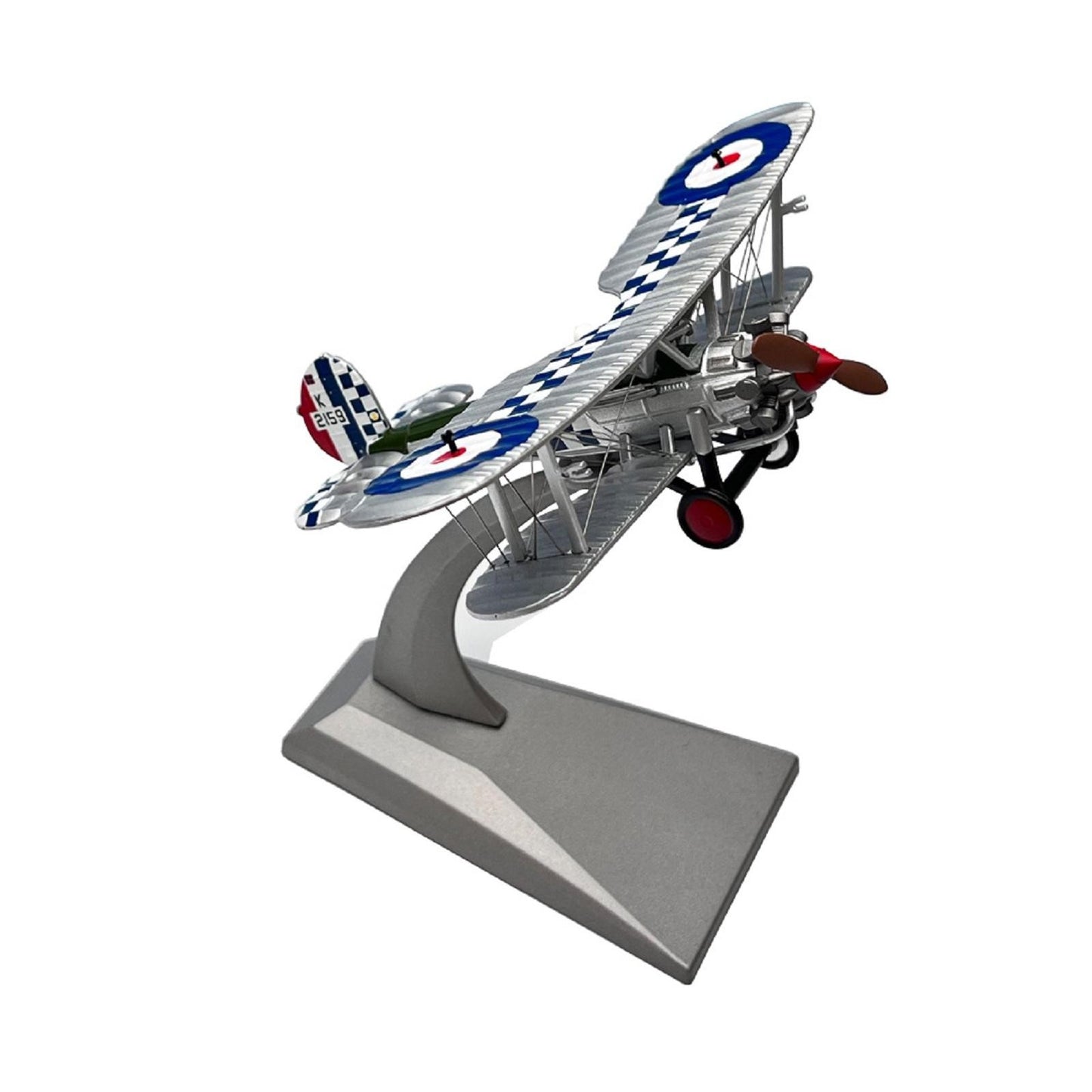 1:72 Scale WWI British Royal Air Force Bristol Bulldog Biplane Propeller Fighter