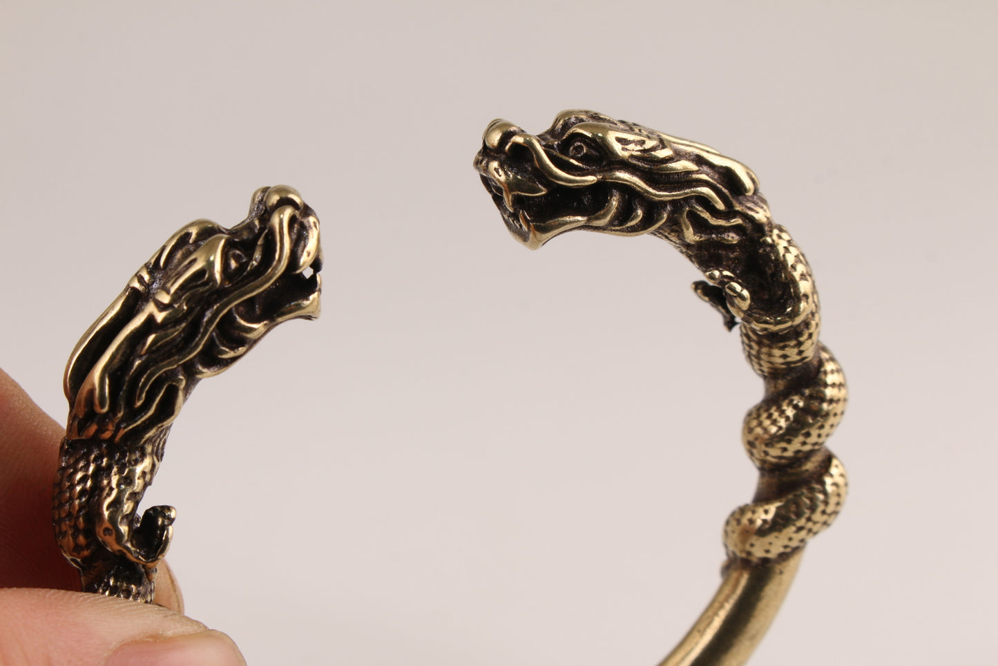 Rare Chinese copper collection dragon bracelet gift