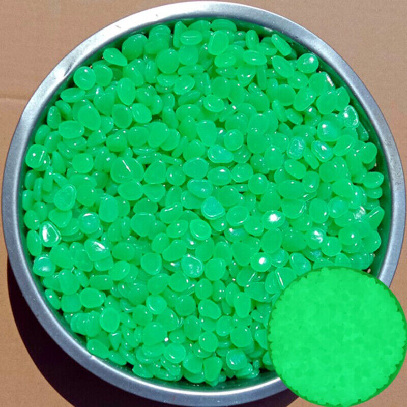 100Pcs/Bag Mixed Color Outdoor Luminous Stones Glow In Dark Garden Pebbles