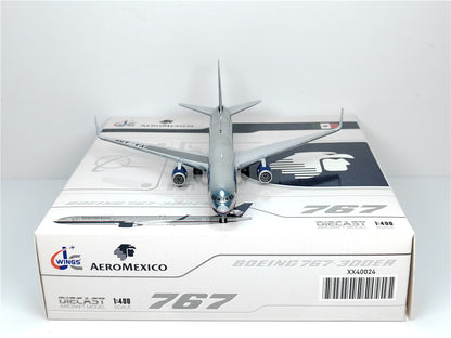 1:400 JC Wings AEROMEXICO BOEING B767-300ER Passenger Airplane Diecast Model