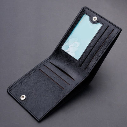 Leather Short Slim Wallet Business Purse Credit Card Holder Wallet Money Bag 1PC