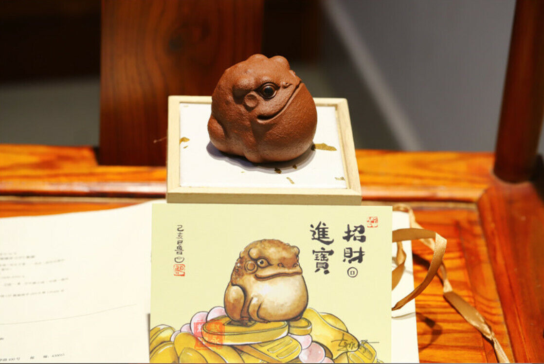 Yixing, China Handmade Purple Sand Purple Clay Fu Chen Tea Pet Decoration Tea Pet-