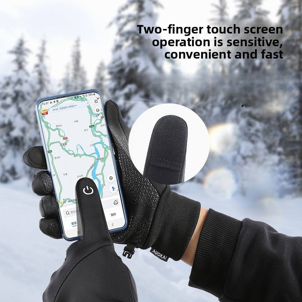 Hot selling outdoor thick warm gloves, skiing and cycling gloves - USA