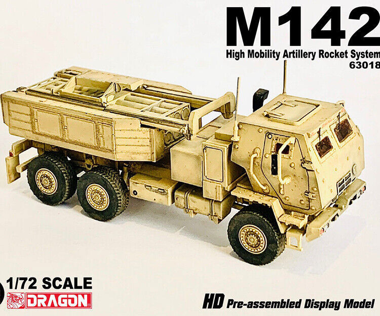 Dragon 63018 1/72 U.S Army M142 Hymas High Mobility Rocket Finished Tank Model