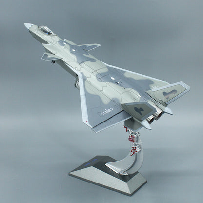1:60 37CM China J-20 Stealth Fighter Plane Diecast Military Aircraft Model