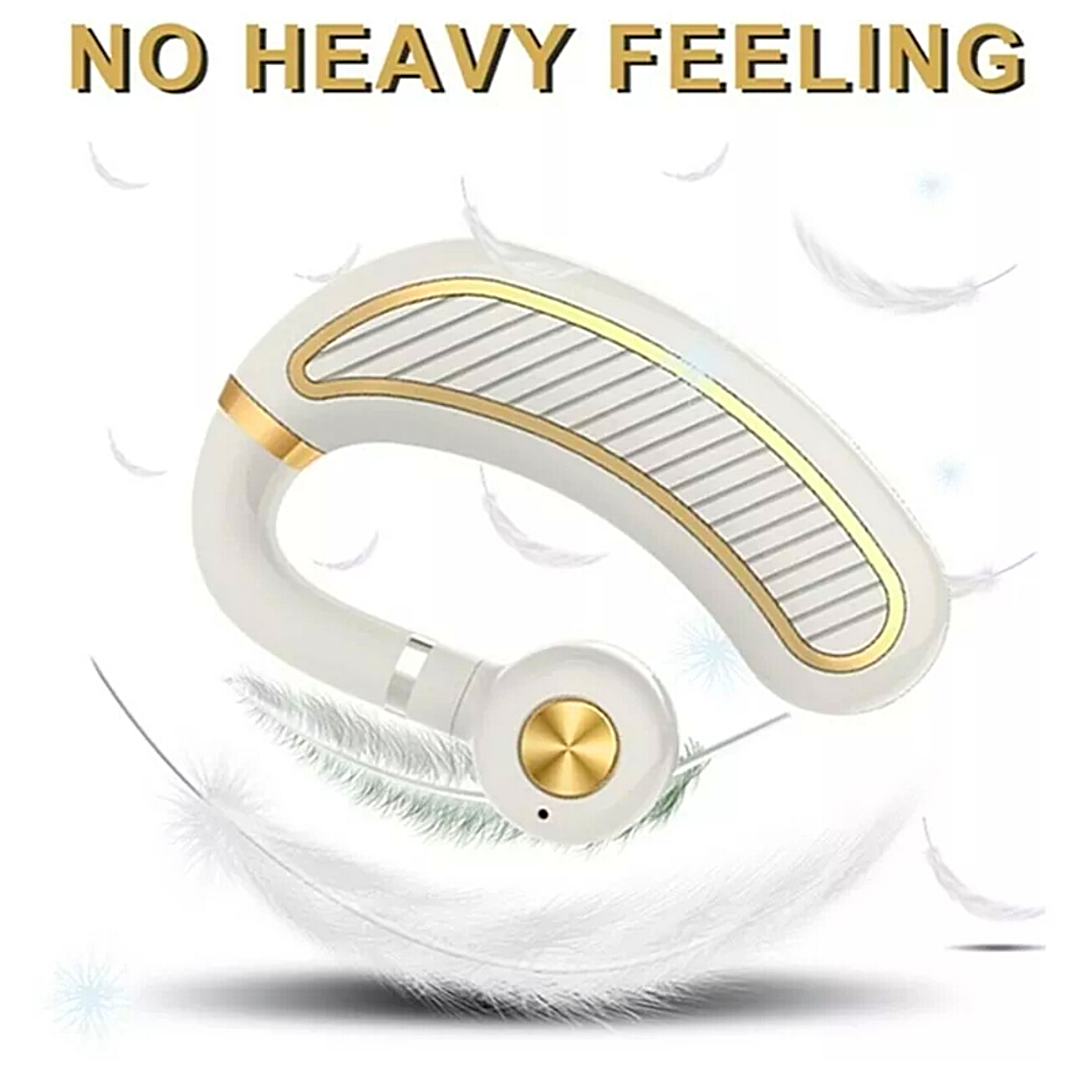 Bluetooth 5.0 Earpiece Wireless Headset Noise Cancelling Earbuds Driving Trucker