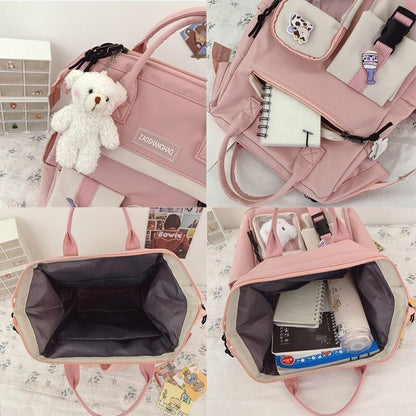 Women Waterproof Backpacks Fancy Bag Purple Backpack Travel Rucksack 26*38*18 CM