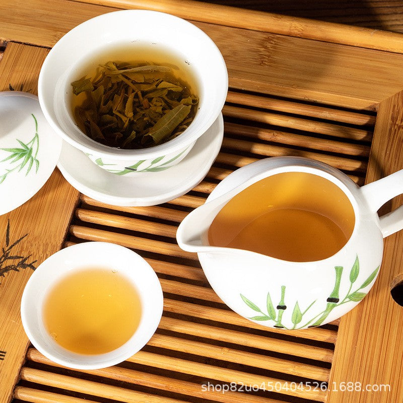 357g Yunnan Menghai 2015 Old Ban Zhang Qizi Cake Tea Pu'er Tea Raw Tea Cake